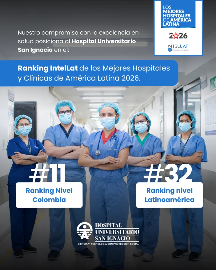 En su primera participación en el Ranking IntelLat de los Mejores Hospitales y Clínicas de América Latina, el Hospital Universitario San Ignacio (HUSI) alcanzó el puesto 32 en Latinoamérica y el 11 en Colombia.